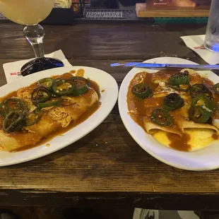 Chicken Enchiladas Classico and Cheese Enchiladas Classico