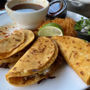 Birria tacos.