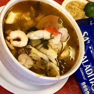 Fish Shrim of SeafoodMix Soup!