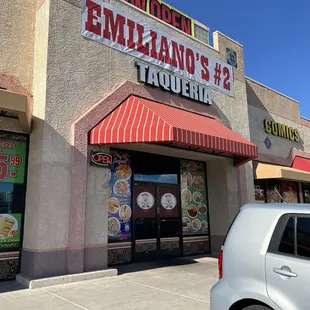 Front of restaurant