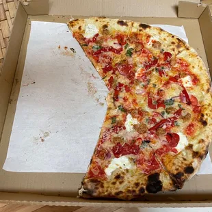 Onion Pepper Sausage Pizza
