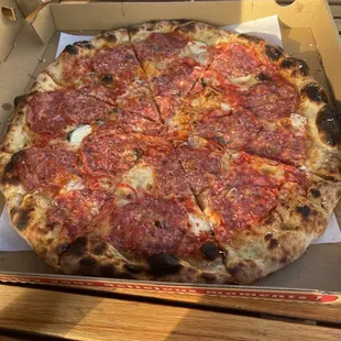 a pizza in a box