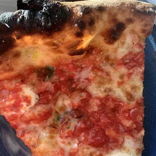 New England char, nyc pillowy crust, fresh sauce and cheese with basil