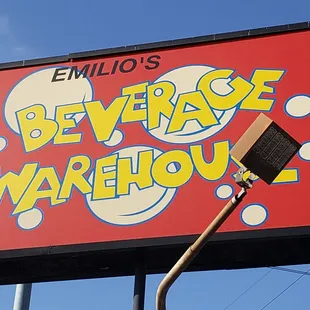 a red sign with bubbles