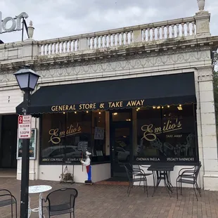 outside of store