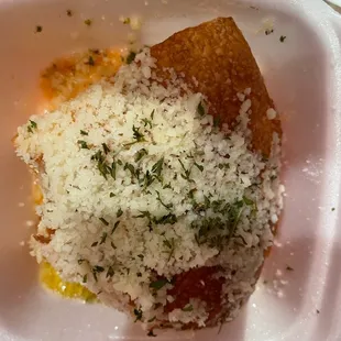 Side of bread with Parmesan