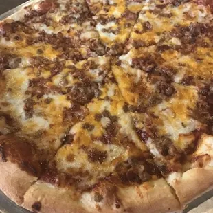 a large pizza