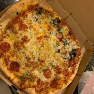 a pizza in a box