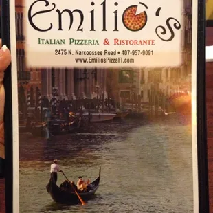 Front of Menu