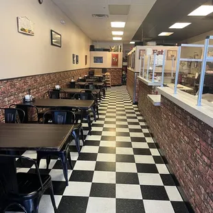 Dig the checkered tile..