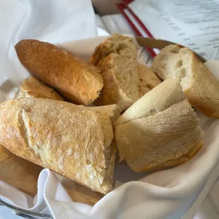 a basket of bread