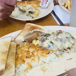 Pepper Jack cheese omelette $14.99 Bomb!!
