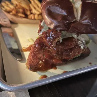 Crispy Spicy Chicken Sandwich - Emily