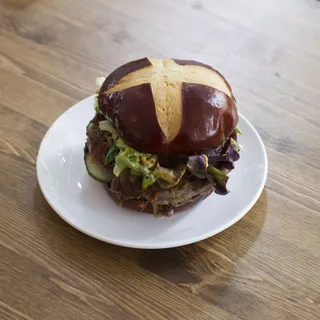 The Emmy Double Stack Burger Fries