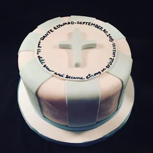 Baptism cake