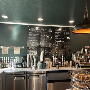 Menu and counter