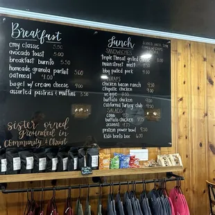 Menu board