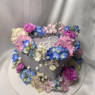 6-inch 2-layer heart cake