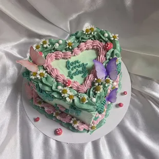 Custom 6-inch fairy heart cake