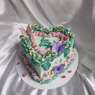 Custom 6-inch fairy heart cake