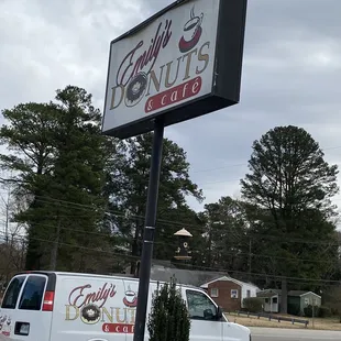 Sign and truck