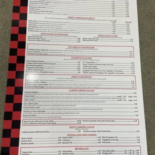 EK. Menu cont