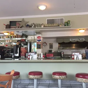 In the restaurant