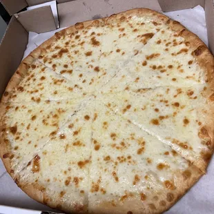 White pizza -without the veggies