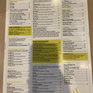 Breakfast Menu
