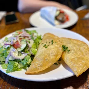 Piroshki with side salad