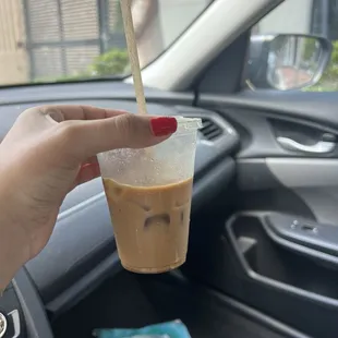 Tiny iced cappuccino