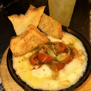 Grilled provolone, sweet garlic, shallot and cherries confit