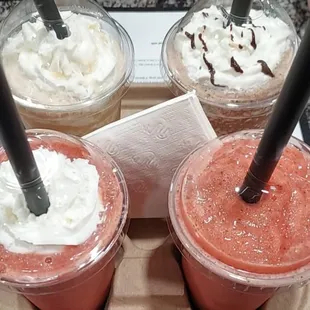 Frappes and smothies