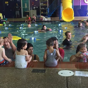 Water babies in action.