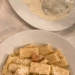 Carbona and Gorgonzola Agnolotti