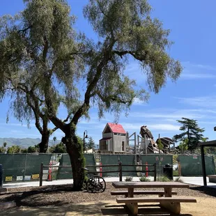 Large playground area under construction
