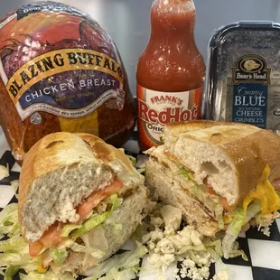 Blazing Buffalo chicken sandwich