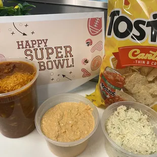 Dips and chili