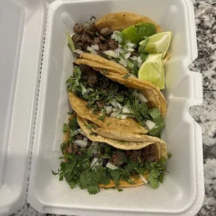 Classic steak tacos