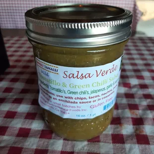 Salsa for home. Have a few options in red or green