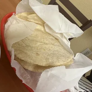Authentic handmade tortillas