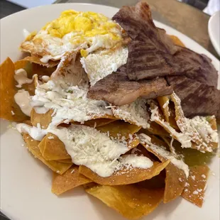 a plate of nachos