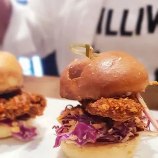 Nashville Chicken Sliders, $8/two