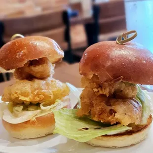 Fried Oyster Sliders