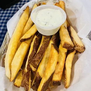 Basket of Chips $3.75 aka Hand-Cut fries: fresh but kinda bland