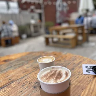 Coffee and outdoor patio