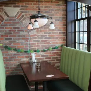 A booth on opening day.