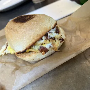 Little breakfast sandwich