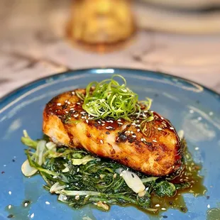 MISO GLAZED SEA BASS - very good