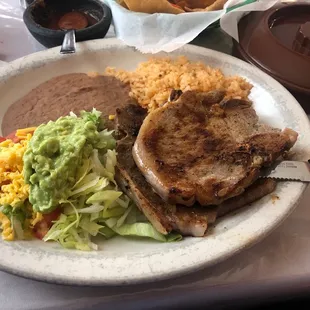 Pork Chop Plate.... so good!